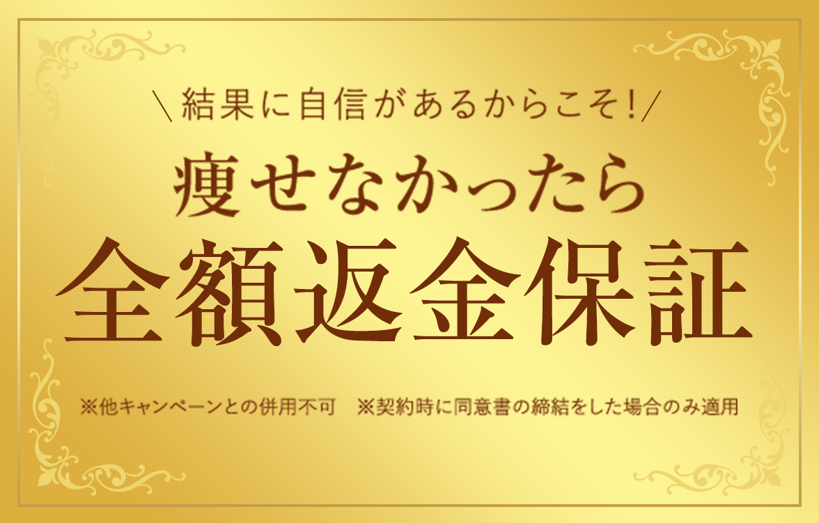 返せなかったら全額返金保証