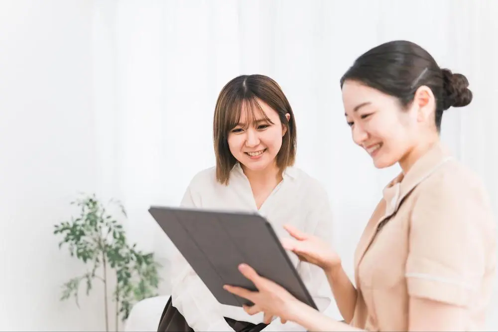 カウンセリングを受ける女性