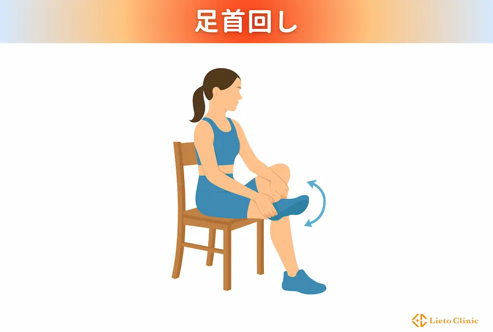 足首回し